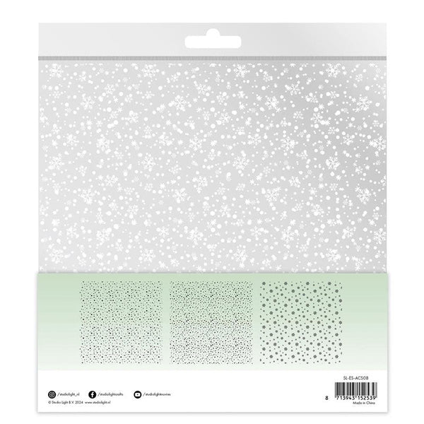 Studio Light Acetate Sheet 6pc Snowflakes