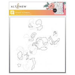 Altenew Stencil Bouquet of Poppies