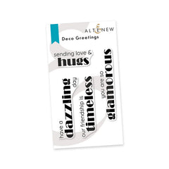 Altenew Clear Stamps Deco Greetings