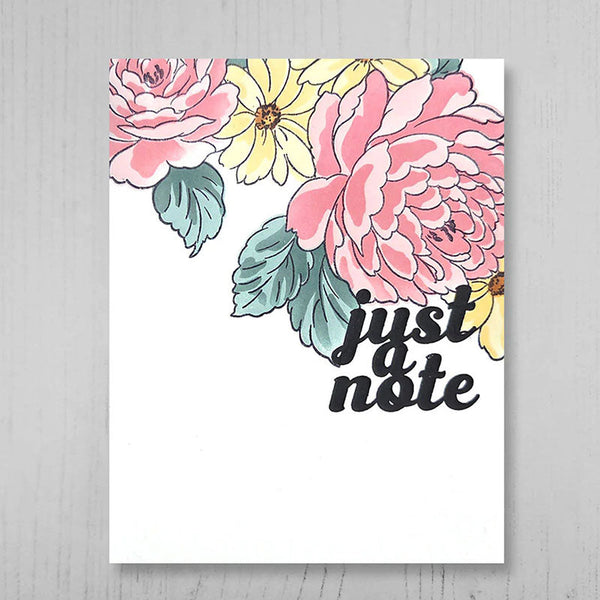 Altenew Clear Stamps Cascading Flowers