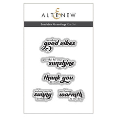 Altenew Dies Sunshine Greetings