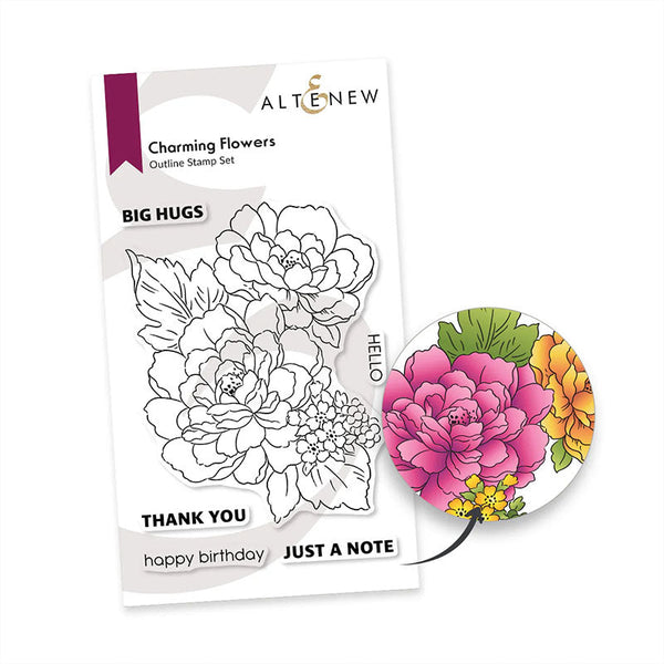 Altenew Clear Stamps Charming Flowers