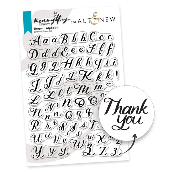 Altenew Clear Stamps Elegant Alphabet