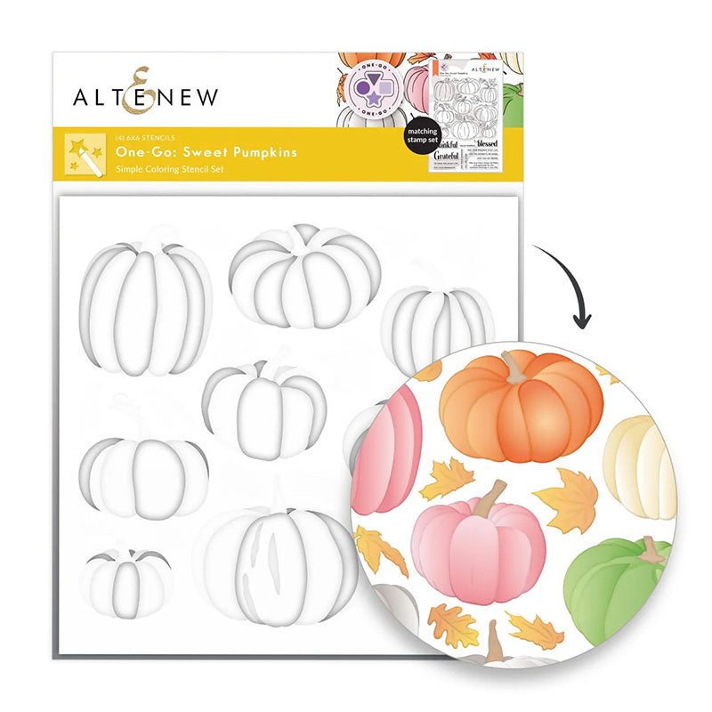 Altenew Stencil One-Go: Sweet Pumpkins