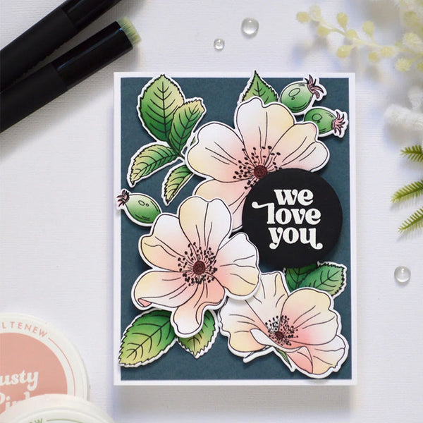 Altenew Clear Stamps One-Go: Briar Blossoms