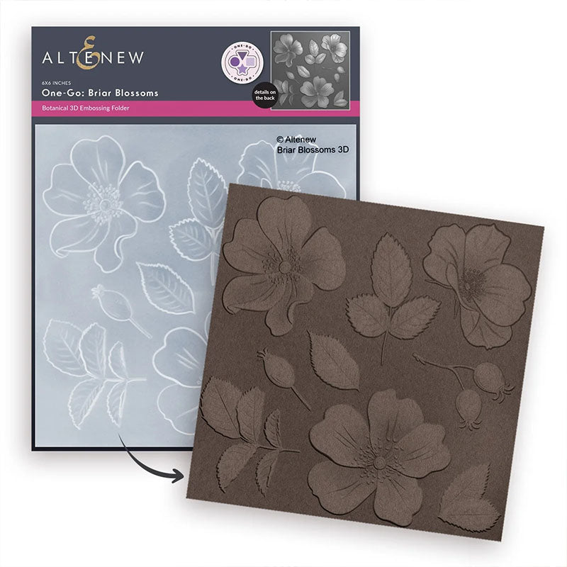 Altenew Embossing Folder One-Go: Briar Blossoms