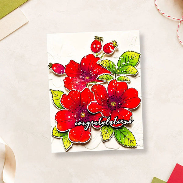 Altenew Embossing Folder One-Go: Briar Blossoms