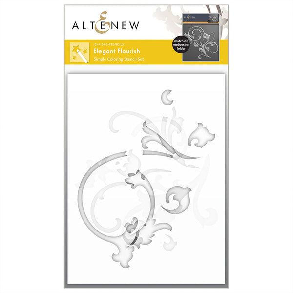 Altenew Stencil Elegant Flourish