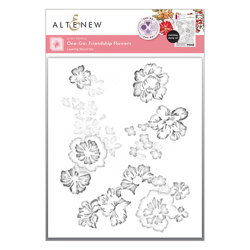 Altenew Stencil One-Go: Friendship Flowers