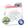 Altenew 6pc Stencil Art: Strong Oak Layering
