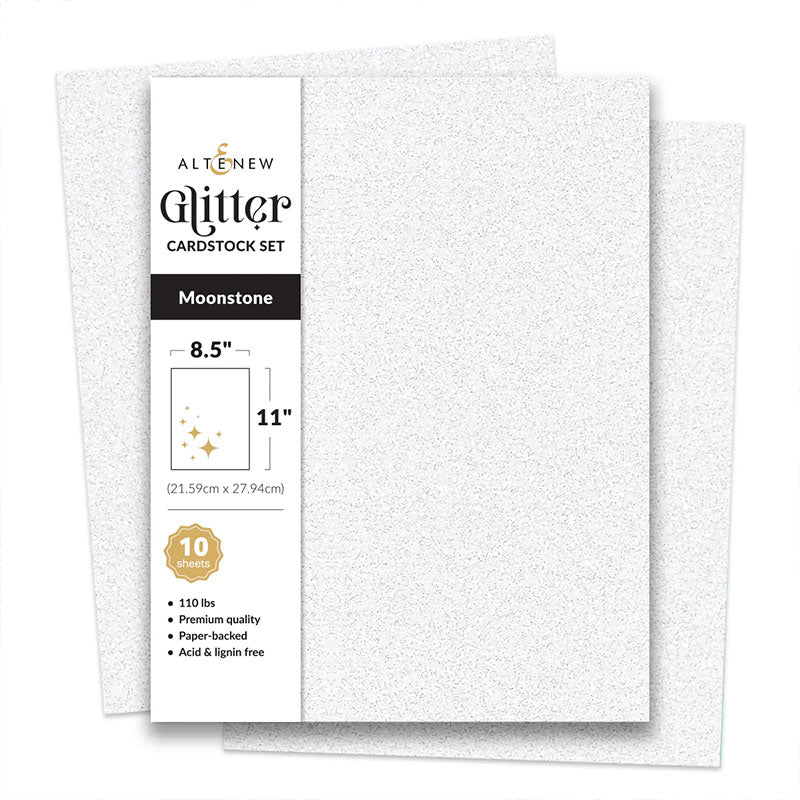 Altenew Cardstock 8.5x11 Glitter Moonstone