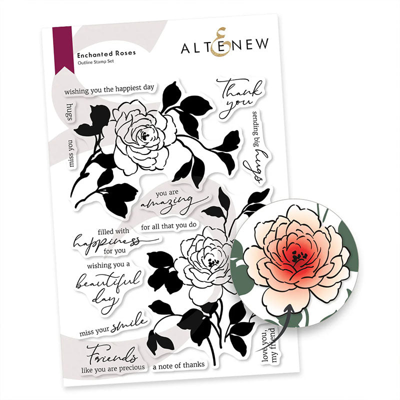 Altenew Clear Stamps Enchanted Roses