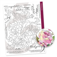 Altenew Clear Stamps Flourishing Bouquet