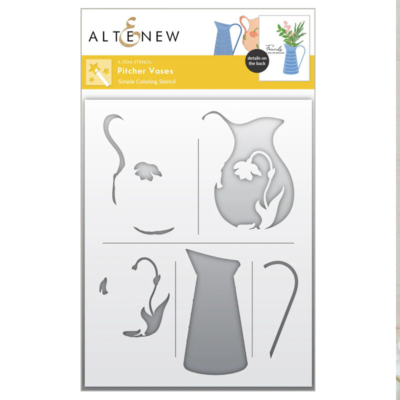 Altenew Stencil Pitcher Vases
