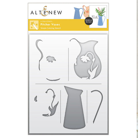 Altenew Stencil Pitcher Vases