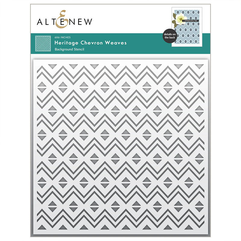 Altenew Stencil Heritage Chevron Weaves