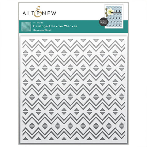 Altenew Stencil Heritage Chevron Weaves