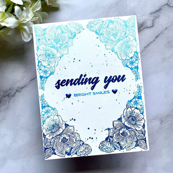 Altenew Clear Stamps Cornered Blooms