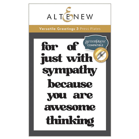 Altenew Press Plates Versatile Greetings 3