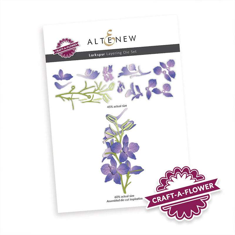 Altenew Dies Craft-A-Flower Larkspur Layering
