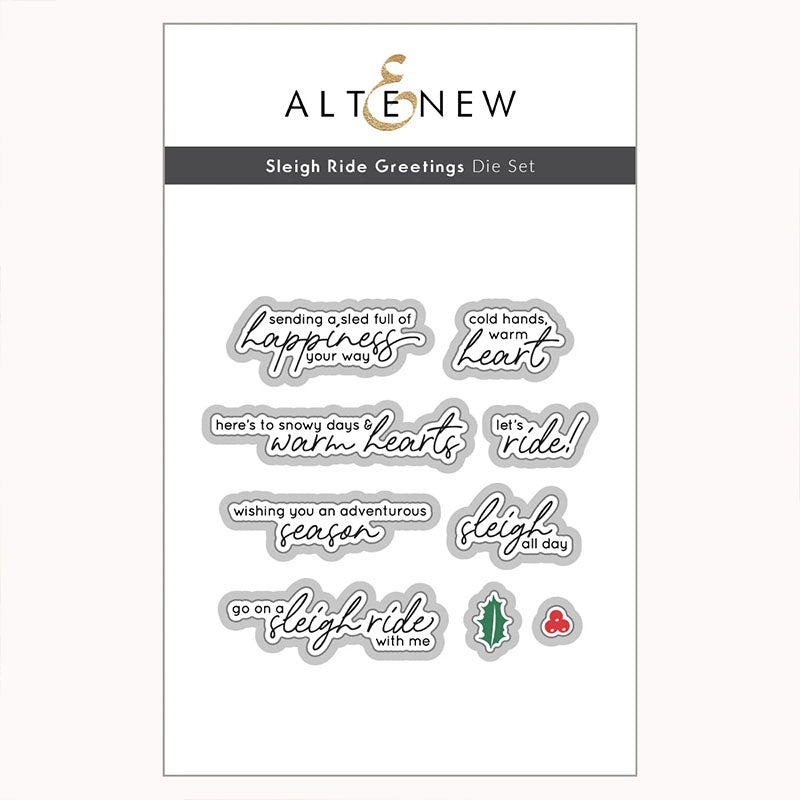 Altenew Dies Sleigh Ride Greetings
