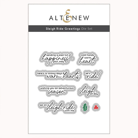 Altenew Dies Sleigh Ride Greetings