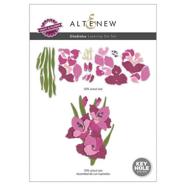 Altenew Dies Craft-A-Flower Gladiolus Layering