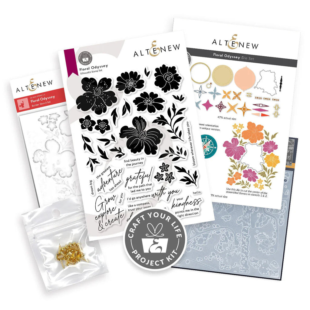 Altenew 4pc Craft Your Life Project Kit Floral Odyssey