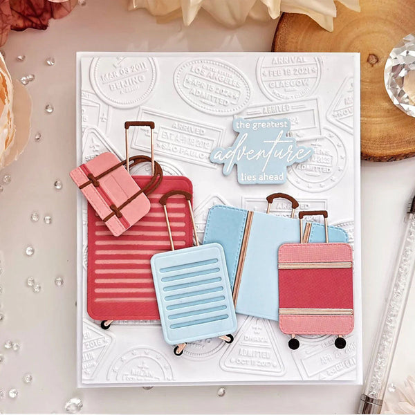 Altenew Dies Pack Your Bags Layering