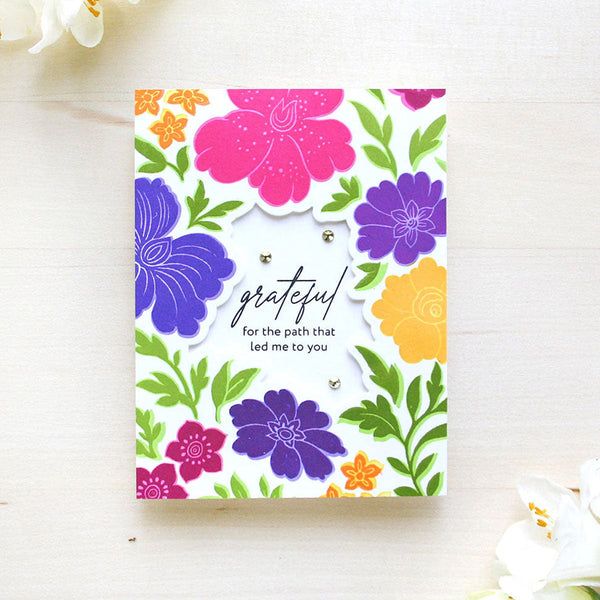 Altenew 5pc Craft Your Life Project Kit Floral Odyssey & Add-on Die