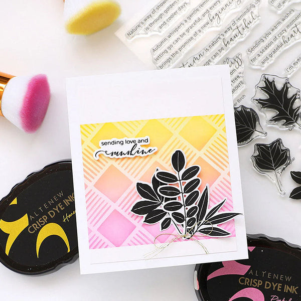 Altenew Stencil Checkerboard Tiles Background