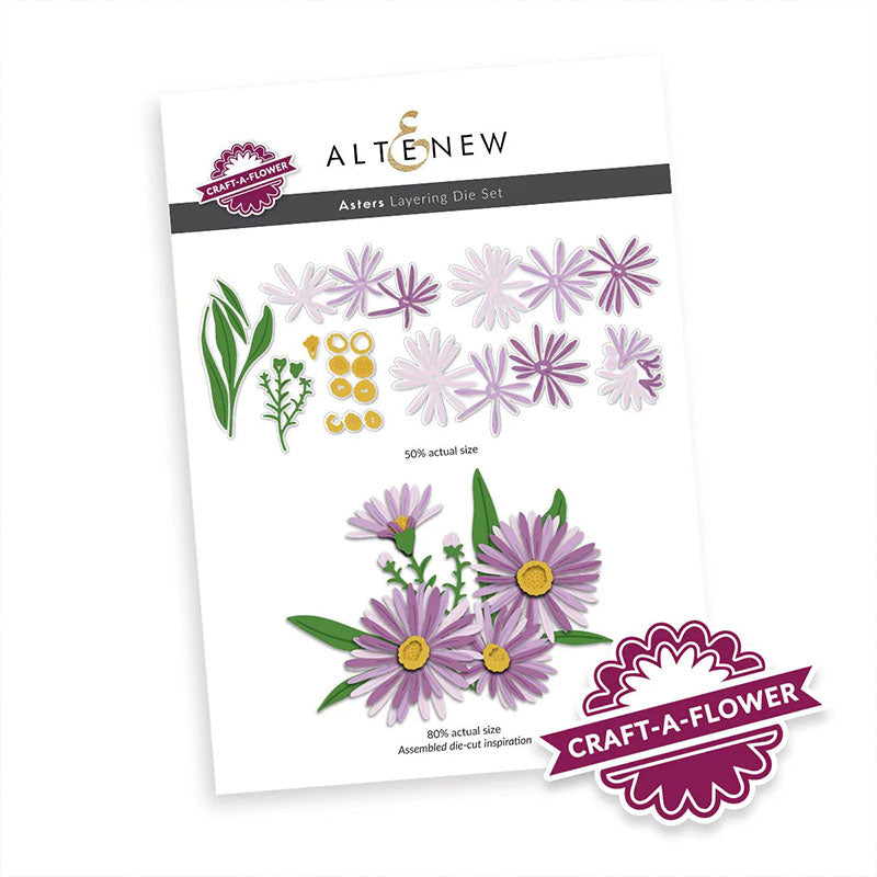 Altenew Dies Craft-A-Flower: Asters Layering