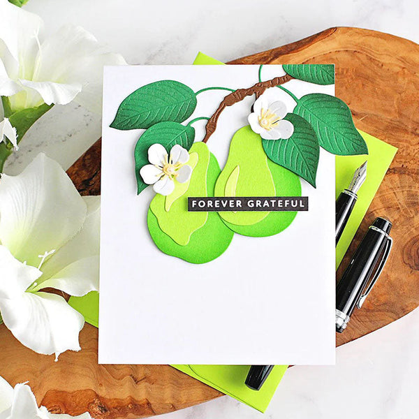 Altenew Dies Creative Cuts: Fresh Pears Layering