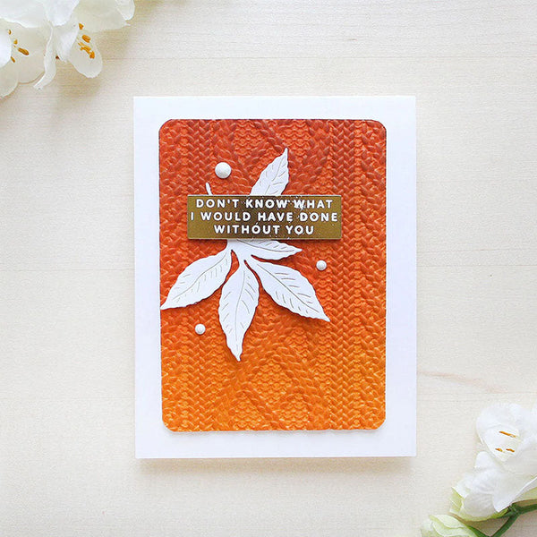 Altenew Embossing Folder Cozy Sweater