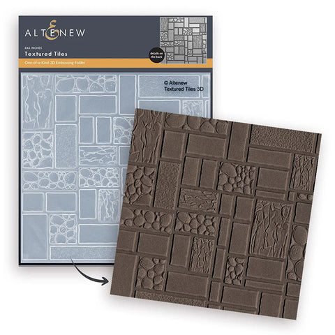 Altenew Embossing Folder Textured Tiles