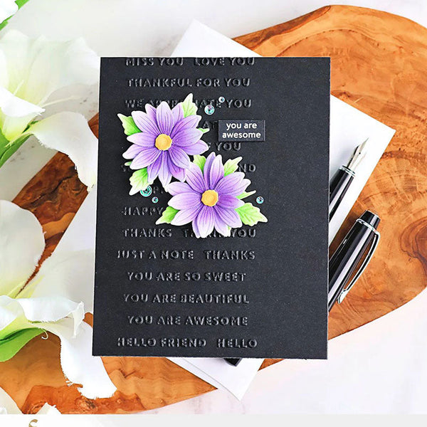 Altenew Embossing Folder Mini Sentiments