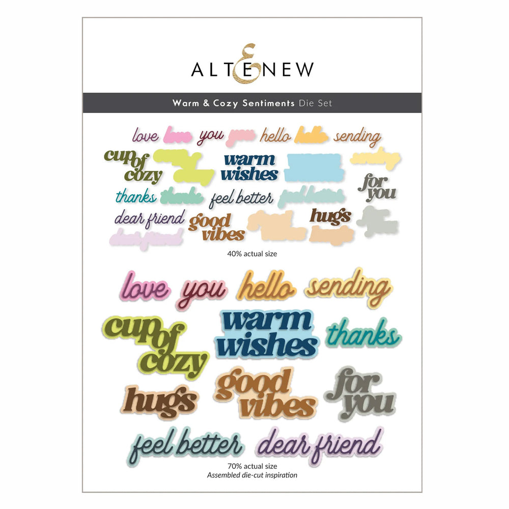 Altenew Dies Warm & Cozy Sentiments