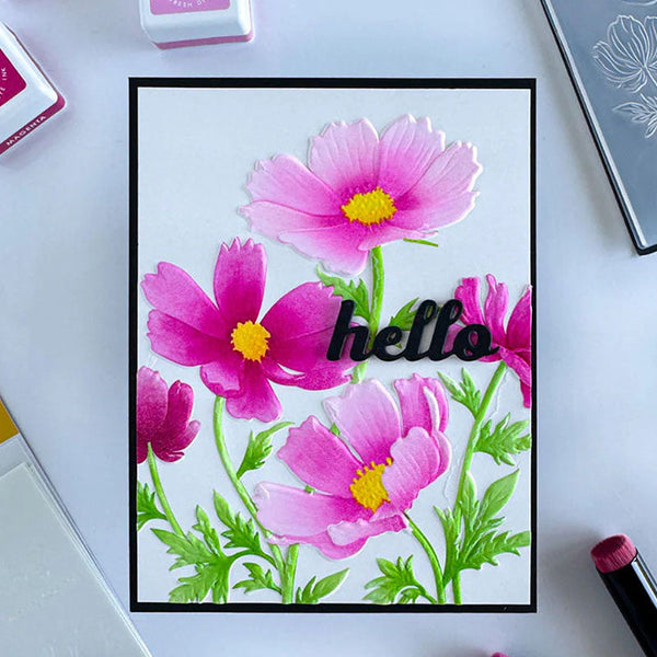 Altenew Embossing Folder Dancing Cosmos