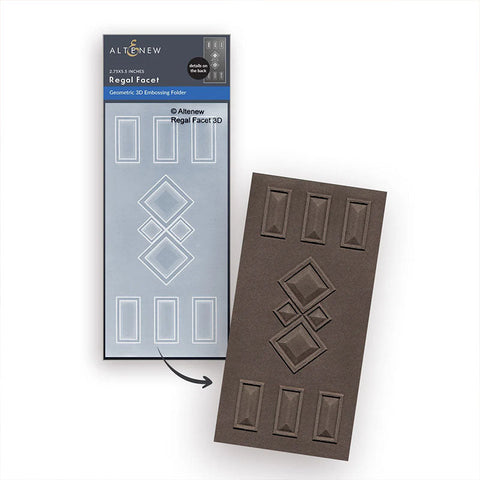 Altenew Embossing Folder Regal Facet
