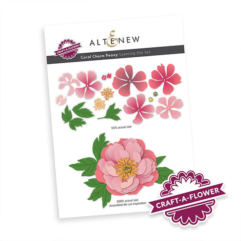 Altenew Dies Craft A Flower Coral Charm Peony
