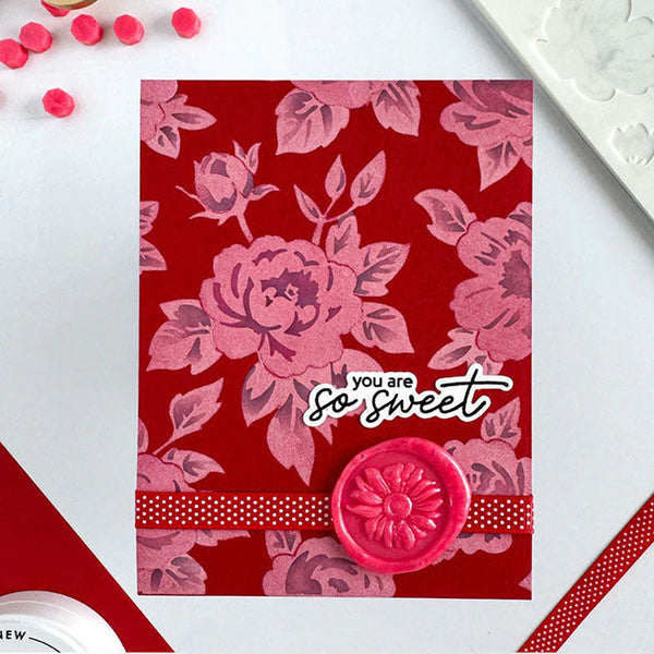 Altenew Stencil Botanical Plaid