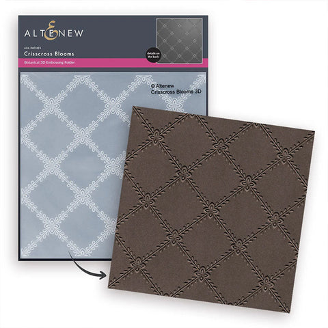 Altenew Embossing Folder Crisscross Blooms