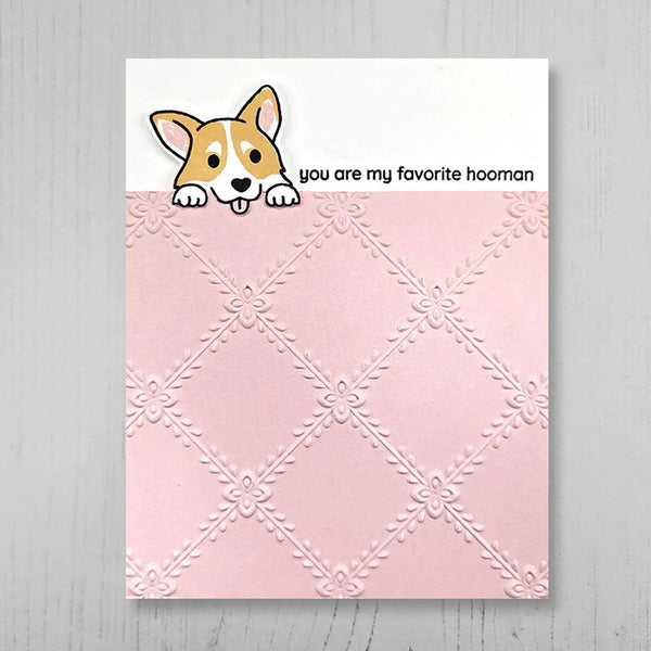 Altenew Embossing Folder Crisscross Blooms