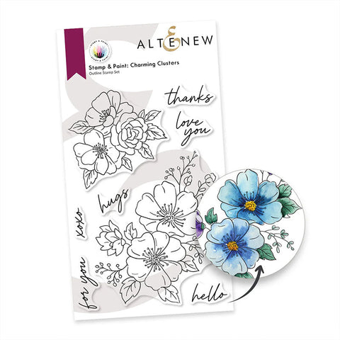 Altenew Clear Stamps Charming Clusters