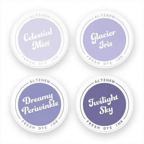 Altenew Fresh Dye Ink Pad 4pc Moonlit Twilight