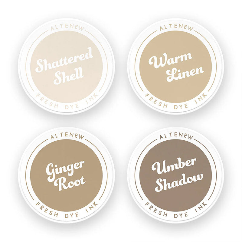 Altenew Fresh Dye Ink Pad 4pc Earth Tones