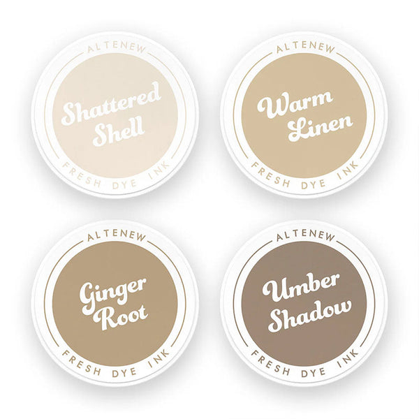 Altenew Fresh Dye Ink Pad 4pc Earth Tones