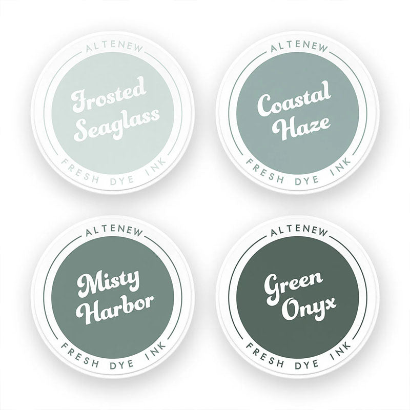 Altenew 4pc Fresh Dye Ink Coastal Mist