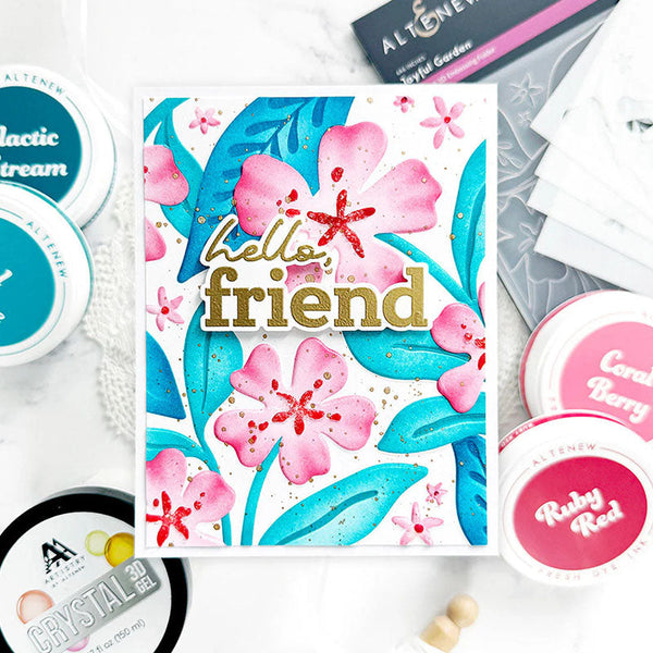 Altenew Embossing Folder Joyful Garden