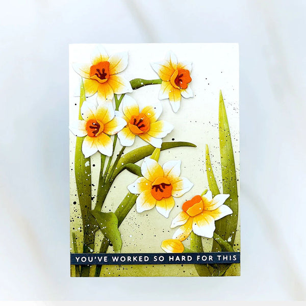 Altenew Dies Craft-A-Flower: Narcissus Layering